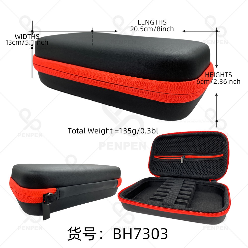 کیف دارت سایز بزرگ رنگ زیپ قرمز