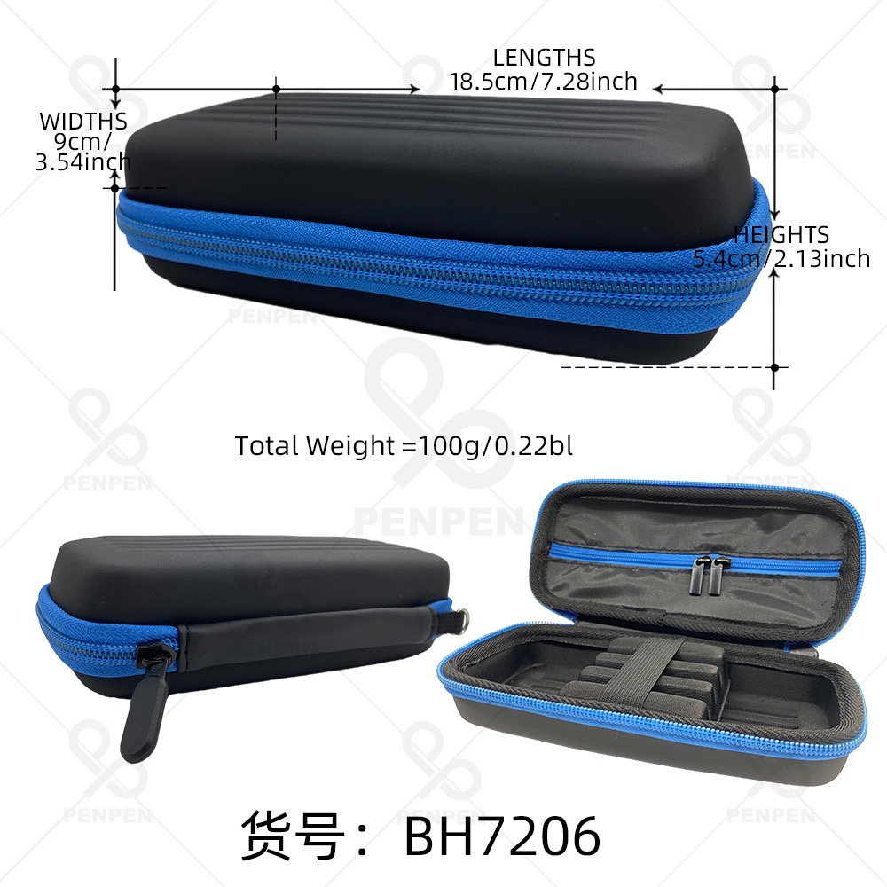 کیف دارت سایز کوچک رنگ زیپ آبی