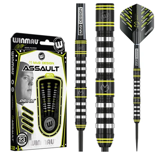 دارت وینمائو مدل Michael Van Gerwen MVG Assault 90%  وزن 23 گرمی